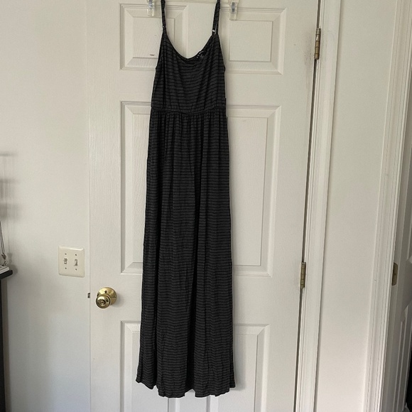 As U Wish Dresses & Skirts - Charcoal Gray Maxi Dress